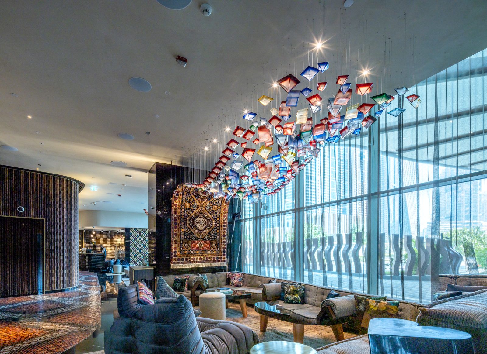 Art installation at W Mina Seyahi Hotel, Dubai
